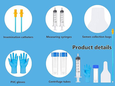 10 Set AI Artificial Insemination Dog Breeding Kit, Canine Breeding Kit, Dog Insemination Breeder Kit, Disposable Canine Artificial Insemination, Canine Breeding Supplies (7.87 inch, Small Breeds)