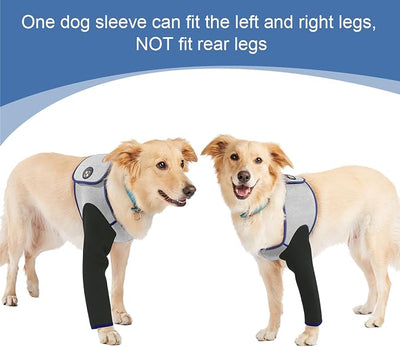 Coodeo Dog Recovery Suit, Cone Collar Alternative, Abrasion Resistant Dog Recovery Sleeve, Washable 2.5mm Thick and Waterproof, Pet Wounds Prevent Licking, Bite, Keep Dry（Grey，2XL