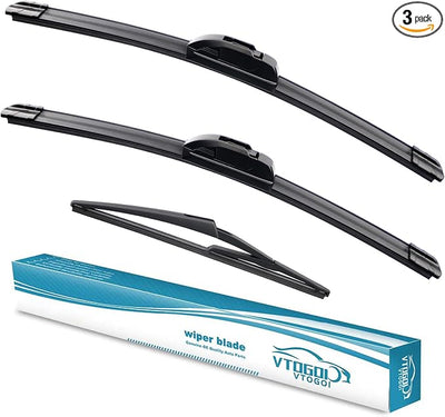 OEM Windshield Wiper Blades Replacement for Mini Cooper S F55 F56 2014-2024 R56 2007-2012 F50 F53 2005-2006, All Weather Original Factory Quality Front & Rear Wipers Set 19"+18"+10" (Pack of 3)