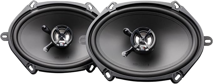 MB Quart Discus 5x7 & 6x8" 2 Way Car Audio Coaxial Speakers with Polypropylene Cones & Butyl Rubber Surrounds for Enhanced Quality, 100W, 88 dB, Pair