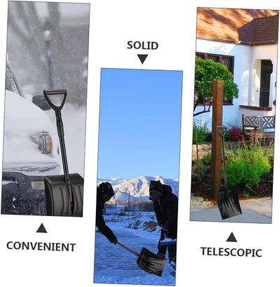Toddmomy Car Snow Shovel Retractable Handheld Shovel for Snow Removal Planting Vehicle Safe Easy Storage