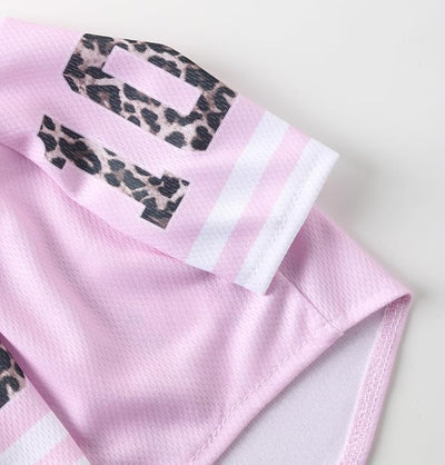 Pet Dog Jersey, Summer Cooling Mesh Fabric, Soccer Sportswear, Lightweight Football Casual Clothes for Small Dogs, Pink, Small