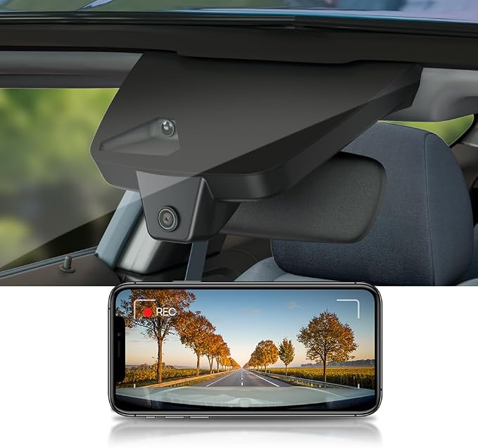 4K Dash Cam Suitable for Toyota 4Runner 2025-2026 & Hybrid (HD2-35030), OEM Factory Look, UHD 2160P Video, Built-in WiFi & APP, Loop Recording, G-Sensor, Night Vision, Plug & Play, 64GB Card