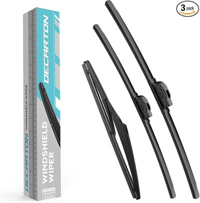 3-Piece Wiper Blades for Mazda CX-90 2024-2026 | Replacement for All-Season Front and Rear Original Equipment Windshield Wipers Set