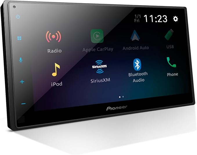 Pioneer DMH-1800NEX 6.8" Double-Din Digital Multimedia Receiver - Built in Bluetooth, Wired Apple CarPlay and Android Auto, Touchscreen, Rear Camera Input