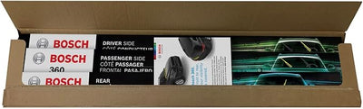 BOSCH B36012 360 Beam Wiper Blade Set - Front (2) + Rear (1) - 22"/21"/11" | Complete Vehicle Wiper Blade Replacement