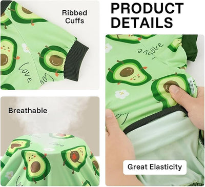 XPUDAC 4 Pack Dog Pajamas Soft Strechy Summer Doggie Clothes for Small Medium Dogs Boy Girl Dog Onesie Puppy Pjs Cat Apparel-X-Small