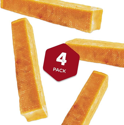 Best Bully Sticks Yak Cheese Himalayan Dog Chews - Extra Large 4 Count (Pack of 1) - Natural, Lactose Free Cheese, Odor-Free, Long-Lasting Snack