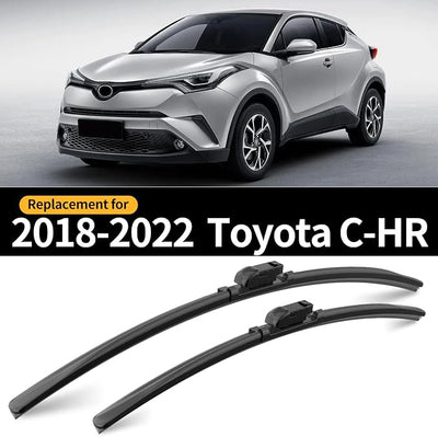 Front and Rear Windshield Wipers for Toyota C-HR 2018-2022 | 26" 16" 14" Streak-Free Front and Back Wiper Blades Assembly All-Season OEM Automotive Replacement Accessories