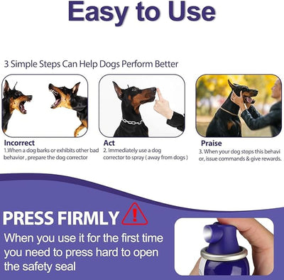Dog Corrector Spray, 80ml 2 Pack Dog Trainer Spray to Dogs from Stopping Unwanted Behaviors Pet Trainer Spray, Barking, Jumping, Stealing Food, Safe, Humane & Effective