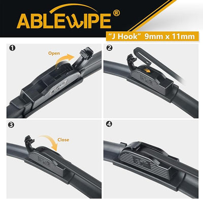 26"+18"+20" 3PCS Windshiled Wiper Blades Fit For Honda Accord Crosstour 2011-2010, for Car Front and Rear