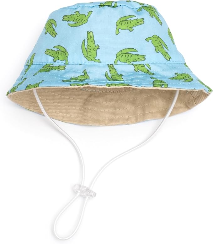 Bucket Hat | Blue & Lime Alligators