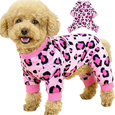 Dog Onesie & Pajamas for Small Puppy Dogs, Ultra-Premium Pjs XS | Vet-Approved Hypoallergenic Polyester, Lightweight, Breathable & Won't Overheat, Gentler on Skin, Size XS (Pet: 2.5-4lbs)