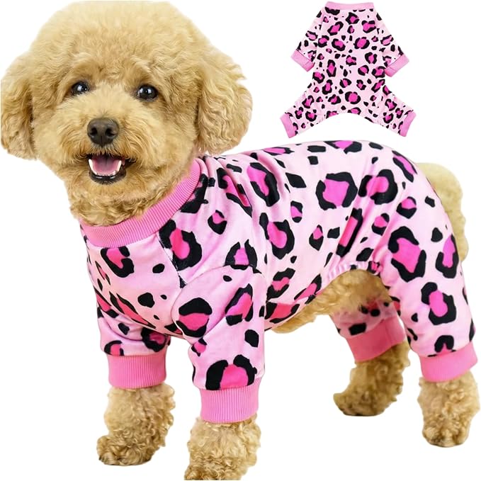 Dog Onesie & Pajamas for Small Puppy Dogs, Ultra-Premium Pjs XS | Vet-Approved Hypoallergenic Polyester, Lightweight, Breathable & Won't Overheat, Gentler on Skin, Size XS (Pet: 2.5-4lbs)