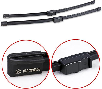 BOSCH A925S / 3397118925 AeroTwin OE Replacement Wiper Blades Driver & Passenger Side - Set of 2 (21" & 21") Side Lock 22mm