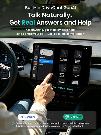 Magic AI Box, Wireless CarPlay/Android Auto Adapter, Car Video Box Supports for Netflix/YouTube/TikTok/TF Card, DriveChat AI Smart Box with GPS/Dual Bluetooth