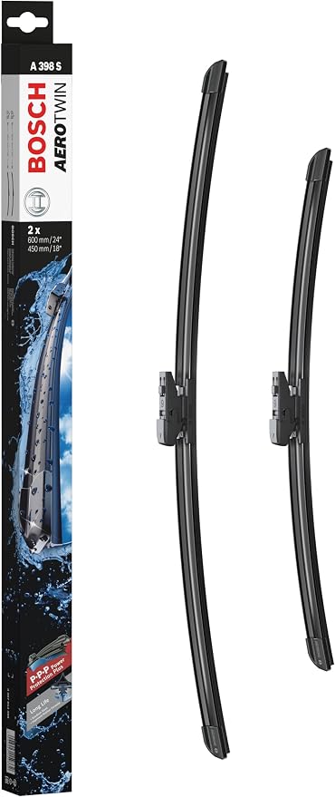 BOSCH 3397014398 AeroTwin Wiper Blade Combo Pack - Set of 2 (24" & 18") | Driver and Passenger Side Original Equipment Replacement Blades