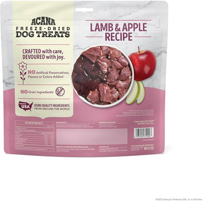 ACANA Singles Grain Free Dog Treats Limited Ingredients & Freeze-Dried Lamb & Apple Recipe 3.25oz Bag