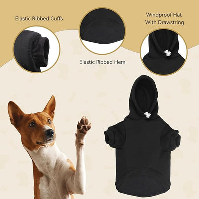 Dog Sweaters for Large Dogs,Security Dog Hoodie Warm Cozy Brushed Fleece Interior Pet Clothes Sweatshirt with Pocket Hoodie for Large Dogs(XXL)