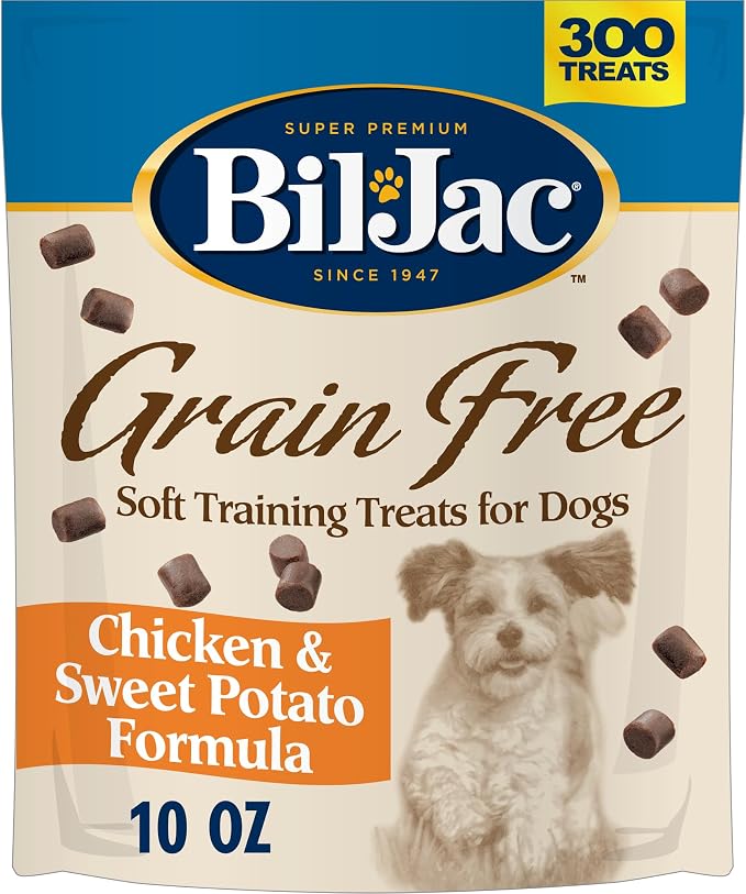 Grain-Free Soft Treats for Dogs | Chicken & Sweet Potato Flavor | Made with Real Chicken Liver | 10 oz
