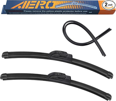 AERO Voyager 26" + 24" Windshield Wipers, Replacement for Honda Passport 2023-2018 & Pilot 2022-2016 & Ridgeline 2024-2017, Premium All-Season Wiper Blades with Extra Refills + 1-Year Warranty