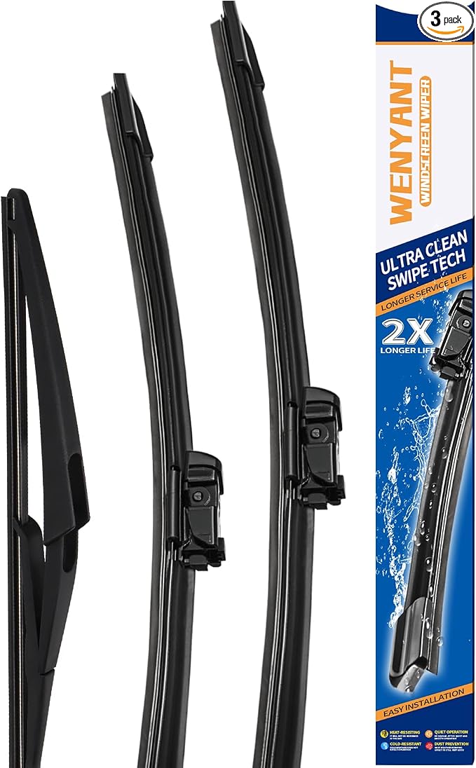 26"/23"/12" Windshield Wipers Compatible with Benz GL-Class 2013-2016 GL450 GL350 GL550 ML-Class 2012-2015 Front and Rear Wiper Blades for My Car Automotive Replacement (Set of 3)