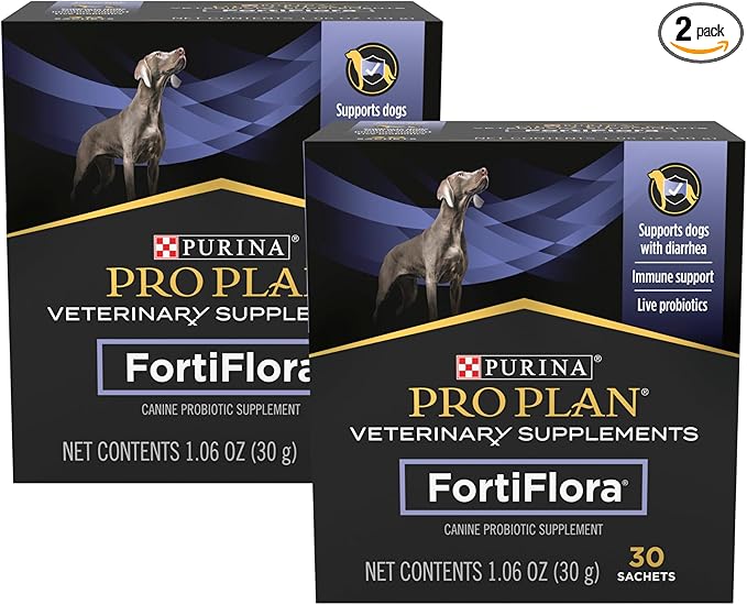Purina Pro Plan Veterinary Supplements Dog Probiotic Supplement, Canine Nutritional Supplement 30 Ct. Box (Pack of 2)