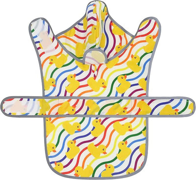 Dog Raincoat for Small Dogs Puppies Waterproof Jacket Hooded Rain Coats with Reflective Strips Leash Hole & Poncho Adjustable Fit (Rainbow,XS)