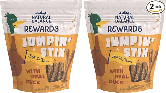 Limited Ingredient Rewards Jumpin' Stix, Grain-Free Dog Treats for Adult Dogs of All Breeds, Duck Recipe, 4 Ounce (Pack of 2)