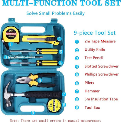 Emergency Roadside Kit for Car, Safety Kits for Cars With Jumper Cables | Premium Roadside Assistance Kit for Cars Headlamp Folding Shovel Safety Hammers Tow Rope Gifts for New Drivers Car Tool Kit