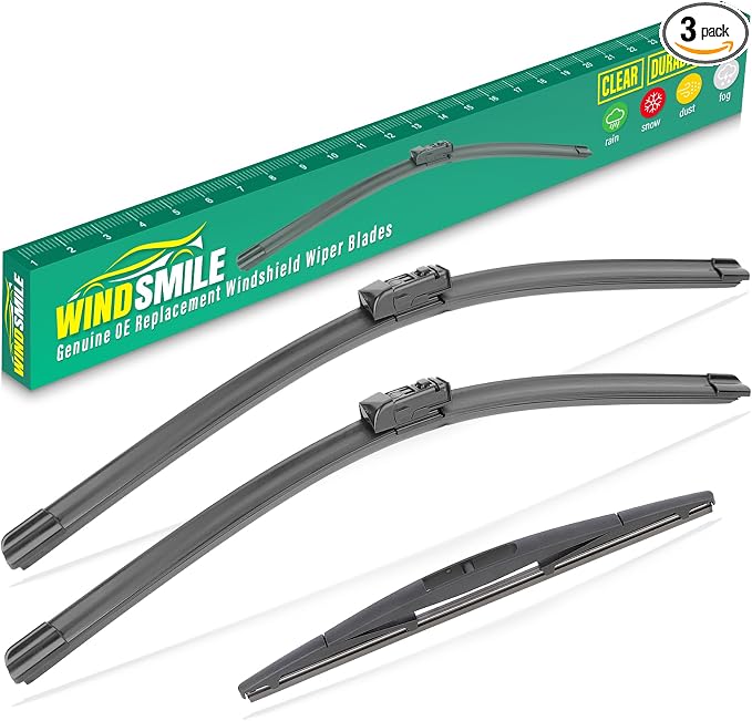 26" 17" 14" Windshield Wiper Blades Replacement for Subaru Forester 2019 2020 2021 2022 2023 2024 2025 Premium All Weather Front Rear Wipers Set - OEM Quality (Pack of 3)