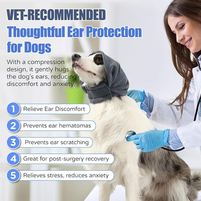 Dog Calming Hoodie, Reducing Noise Wrap, Dog Ear Muffs Noise Protection