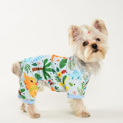 Dog Pajamas Pjs Soft Stretchy Dog Clothes for Small Dogs Girl Boy Medium Size Dogs Spring Summer Puppy Clothes Doggie Onesies Cat Pet Jammies Outfit