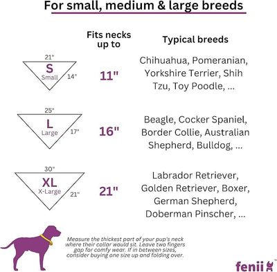 Premium Cotton Dog Bandanas - 2 Pack - Adjustable Fit - Washable - for Small, Medium & Large Breeds - Girl & Boy Dog Accessories - Multiple Sizes (Bumblebee Yellow & Pebble Gray, X-Large)