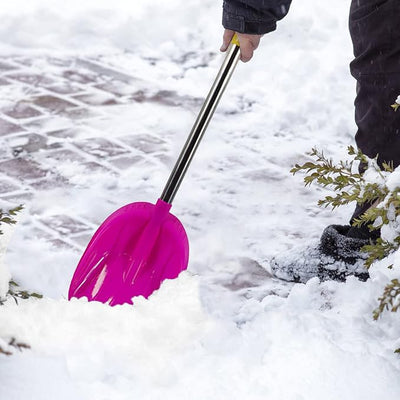 Detachable Small Snow Shovel for Car,24" Winter Lightweight Mini Portable Snow Removal Tool with Detachable D-Grip Handle,Snow Shovels for Garden Driveway Camping Yard Beach Outdoor