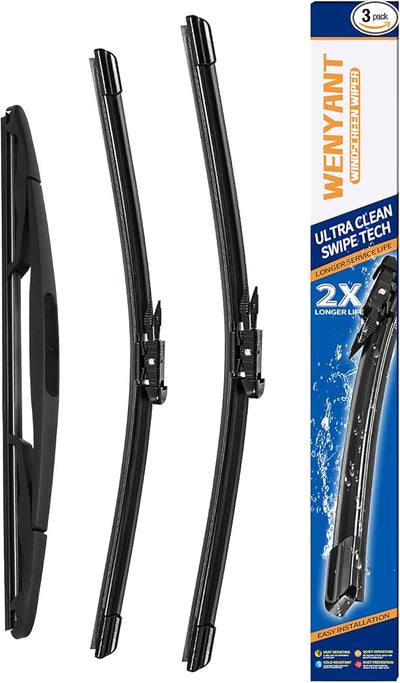 20"/20"/12" Windshield Wipers Compatible with Ford Escape 2008 2009 2010 2011 2012 Front and Rear Wiper Blades for My Car Original Equipment Automotive Replacement (Set of 3)
