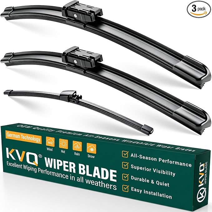 Windshield Wiper Blades Replacement for VW Volkswagen Tiguan 2007-2015 2016 2017,Original Equipment Replacement Front Rear Wiper Blade Set - 24" 21" 13" (Set of 3)