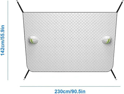 Car Windshield Snow Cover for Hyundai Santa Fe 2024 2025, Car Windshield Cover for Ice and Snow with Magnetic Edges Windscreen Frost Cover with Side Mirror Covers Exterior Accessories