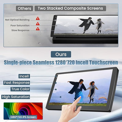 4+64G Android 15 Radio for Honda Civic 2006-2011, 9" Touchscreen for Civic Car Stereo, Wireless CarPlay/Android Auto, 5GHz WiFi, Bluetooth 5.0, EQ, GPS Navigation, 1280 * 720, Backup Camera