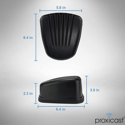 Proxicast 5-in-1 Pro-Grade Low-Profile 2x2 MIMO 4G/5G + Wi-Fi + GPS Screw Mount Combination Vehicle Antenna Compatible with Cradlepoint, Digi, Peplink and Other Modems/Routers (Gibraltar ANT-510-221)