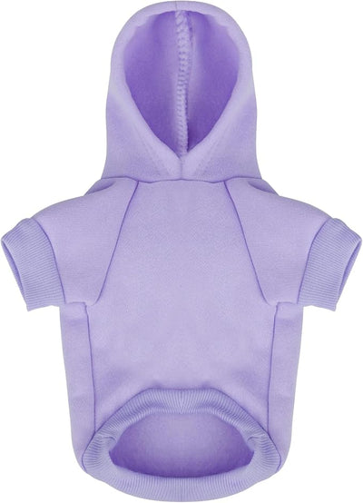 Comfortable Polycotton Dog Hoodie: Soft, Lightweight Puppy Vest for Small and Large Dogs, Highlighting the Heartfelt 'I Only Love My Bed, My Mama, I'm Sorry' Slogan Print Purple Large