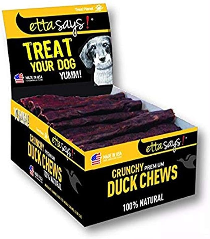 Premium Crunchy 4.5" Duck Dog Chews - Grain-Free Dog Treats, Good for Teeth, Easy to Digest - Made in The USA (36 Count Pack of 1)