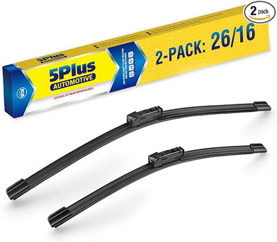 5 PLUS Custom-Fit Wipers fits Toyota CHR 2018-2022 Wiper Blades | 26" and 16" Wiper Blade Set,All-Seasons,Streak-Free Wiping,Quiet Clear Visibility,OEM Quality,Original Equipment Replacement