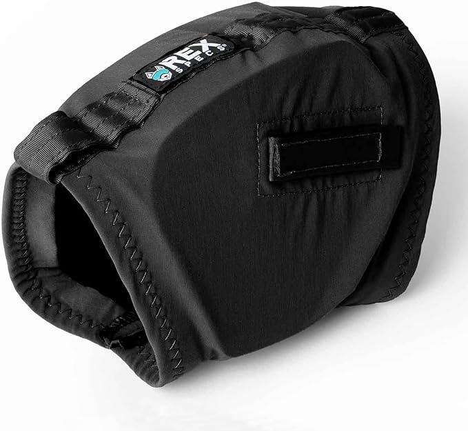 Ear Pro | Noise Cancelling Ear Wraps for Dogs | Dog Ear Muffs Noise Protection (02, Black)