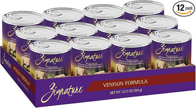 Zignature Venison Limited Ingredient Formula Wet Dog Food 13oz, case of 12