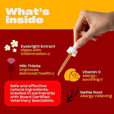 OH NORMAN! Stop Itching by Kaley Cuoco, All-Natural Itch Relief Supplement for Dogs, Vet Nutritionist-Backed,for All Life Stages and Breeds, 1 Fl Oz
