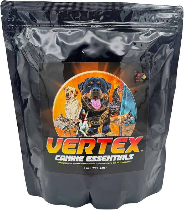 Vertex Canine Essentials High-Performance Dog Supplement – Predigested Liver, Whey & Egg Protein – Muscle Growth, Recovery, Fertility & Milk Production– Active, Working & Breeding Dogs, 2lbs Nutrition