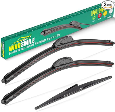 22" 22" 16" Windshield Wiper Blades Replacement for Ford Expedition 2009 2010 2011 2012 2013 2014 2015 2016 Premium All Weather Front Rear Wipers Set - OEM Quality (Pack of 3)
