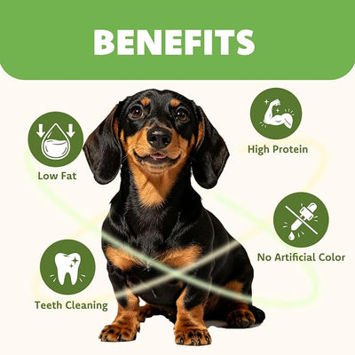 MON2SUN Dog Treats, 22 Count, 4–4.5 Inch Chicken Wrapped Rawhide Sticks, Triangle Shape Chews for Small Dogs & Puppies, 10.08 oz