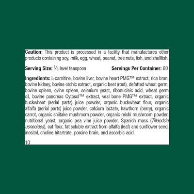 Standard Process Inc. Canine Cardiac Support - Dog Heart Health Supplement - Nutritional Formula to Support Cardiac Function - Pet Health Supplement with Selenium - 25 g